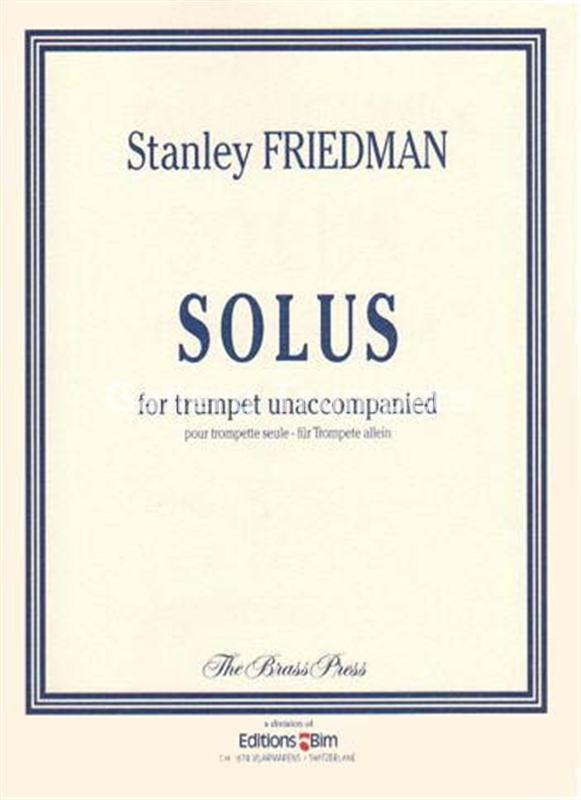 Stanley Friedman - Solus for Trumpet - Imagen 1