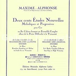 200 Etudes Nouvelles 1 Cahier - Alphonse, Maxime - Imagen 1