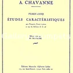 A. CHAVANNE 25 Estudios característicos para trompeta - Imagen 1