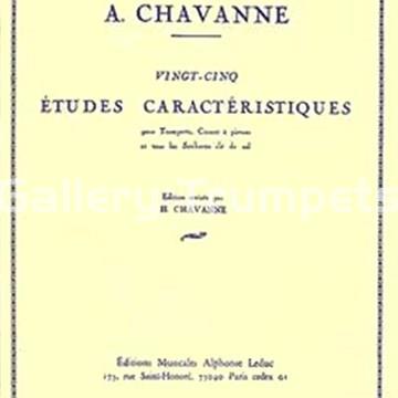 A. CHAVANNE 25 Estudios característicos para trompeta - Imagen 1