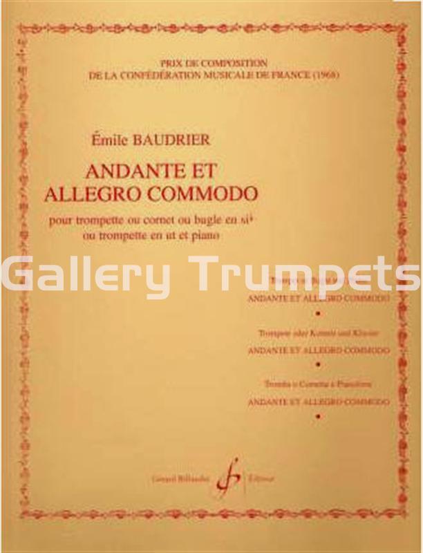 Andante et Allegro Commodo. Emile Baudrier - Imagen 1