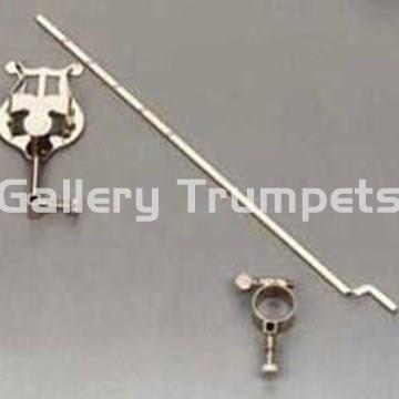 Atril Marcha Trombón con Soporte Plateado Argolla 22mm - Imagen 1