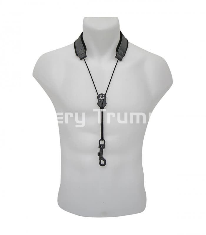 B.G. S-20SH Cordón Saxo Cuero Acolchado Mosquetón Plástico - Imagen 1