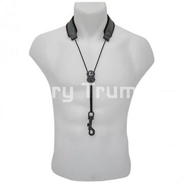 B.G. S-20SH Cordón Saxo Cuero Acolchado Mosquetón Plástico - Imagen 1