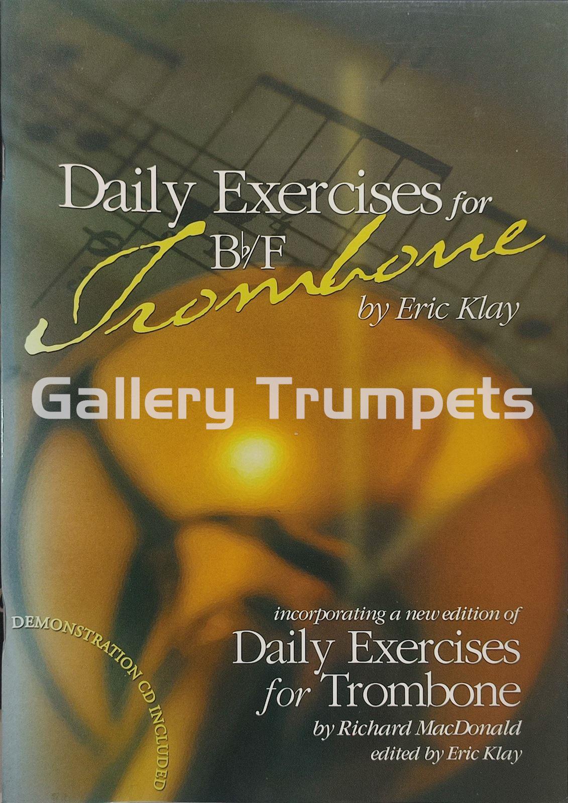 Daily Exercises for B/b F Trombone by Richard MacDonald - Nueva Edición Eric Klay + CD - Imagen 1
