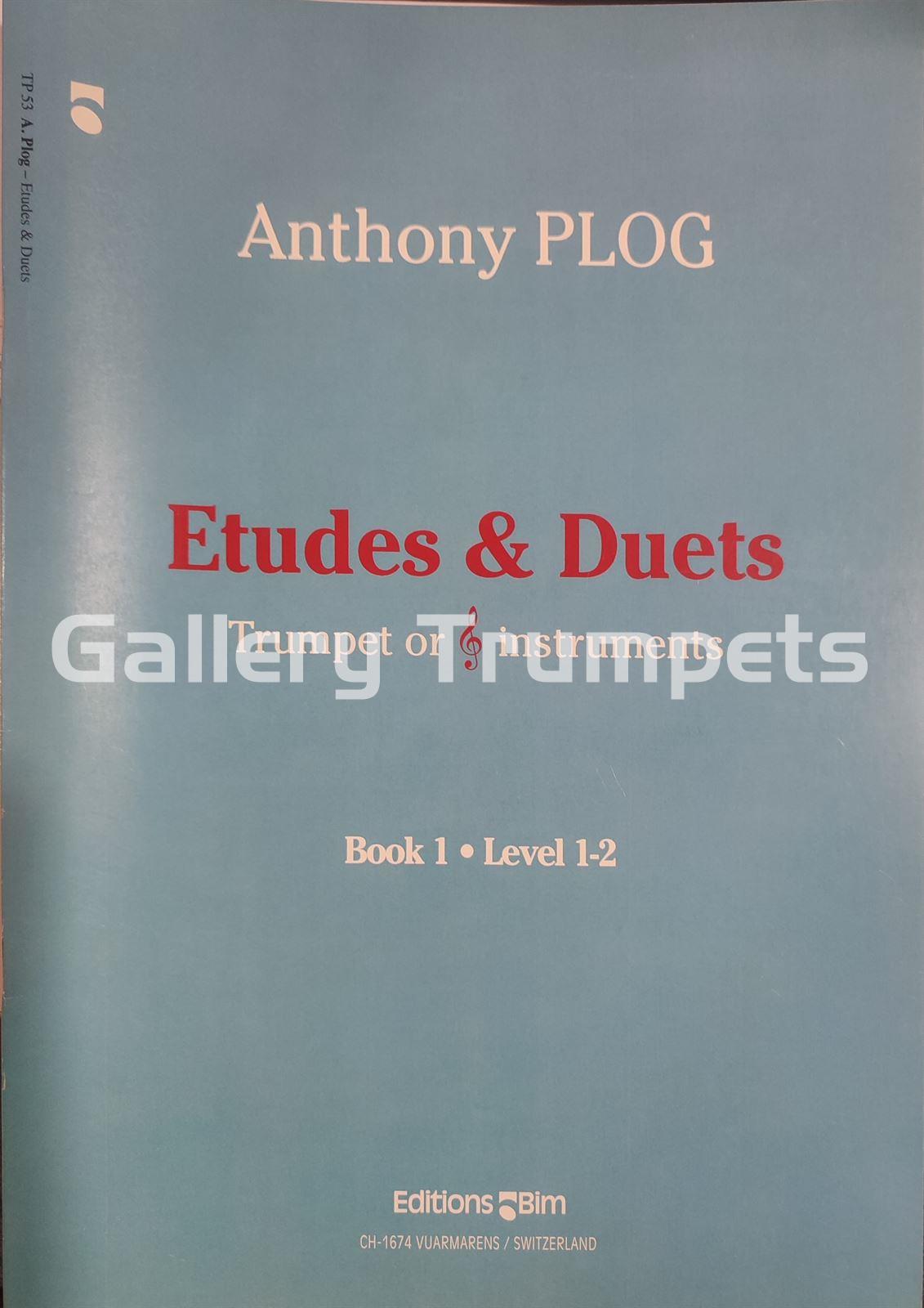 Etudes & Duets-Trumpet or intruments clave de sol. Book 1 - Anthony Plog - Imagen 1