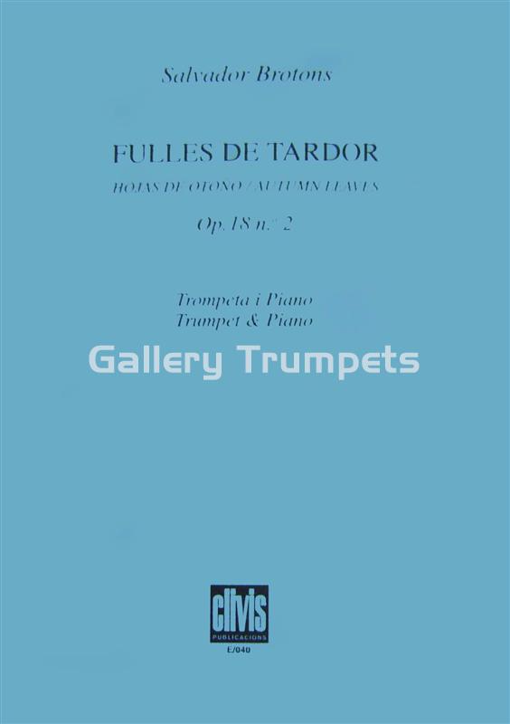 Fulles de Tardor Op.18 Nº2 - Trompeta i Piano - Brotons, Salvador - Imagen 1