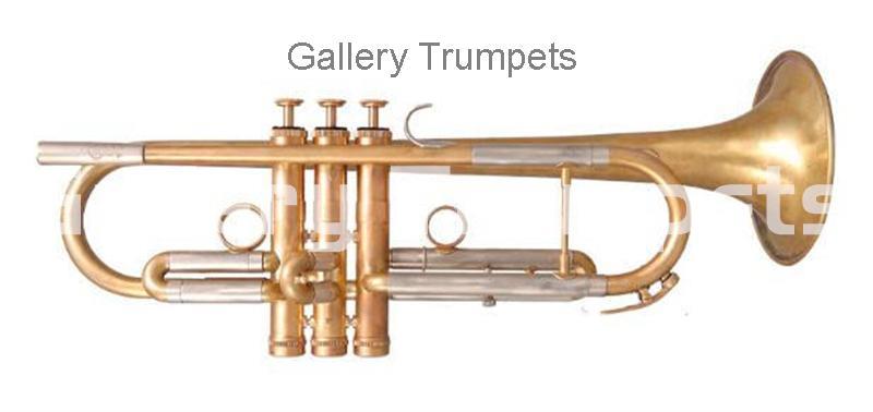 G.&.P. "FLORA" Trompeta Bb Ligera, Acabado Raw Brass - Imagen 1