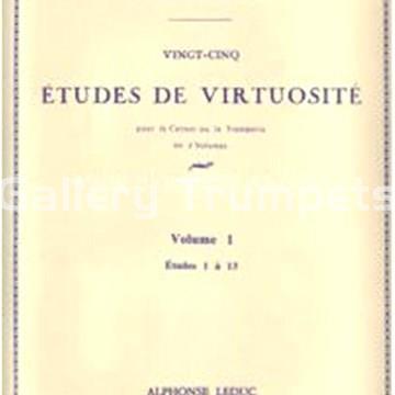 H. CHAVANNE 25 Estudios de virtuosidad para trompeta Vol. 1 - Imagen 1