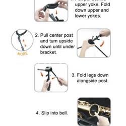 Hercules DS431B Soporte Saxofón Alto Travel Lite - Imagen 1