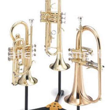 Hercules DS513B Soporte Triple 2 Trompetas y/o Cornetas + Fliscorno - Imagen 2