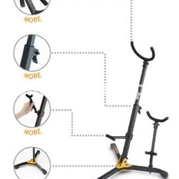 Hercules DS536B Soporte Saxo Barítono + Saxo Alto/Tenor - Imagen 1