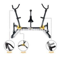 Hercules DS538B Soporte Saxo Alto + Saxo Tenor + Saxo Soprano + Clarinete + Flauta - Imagen 1