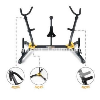 Hercules DS538B Soporte Saxo Alto + Saxo Tenor + Saxo Soprano + Clarinete + Flauta - Imagen 1