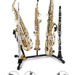 Hercules DS538B Soporte Saxo Alto + Saxo Tenor + Saxo Soprano + Clarinete + Flauta - Imagen 2