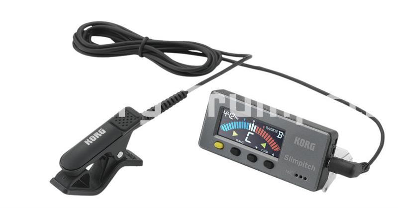 Korg Slimpitch Afinador Cromático con micrófono de contacto y Pantalla en color - Imagen 1