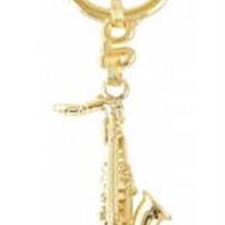 Llavero Saxofón Oro 18 Kt. - Imagen 1