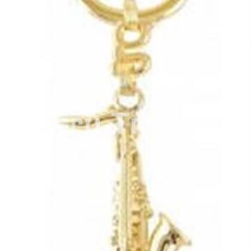 Llavero Saxofón Oro 18 Kt. - Imagen 1