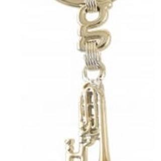 Llavero Trombón Oro 18 Kt. - Imagen 1