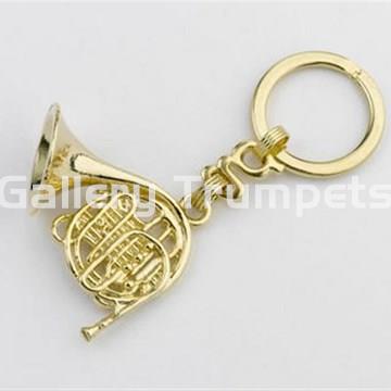 Llavero Trompa Oro 18 Kt. - Imagen 1