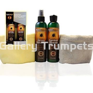 Music Nomad Limpiador Premium para batería y platos - Inclute Limpiador Batería, Limpiador Platos y 2 gamuzas - Imagen 1