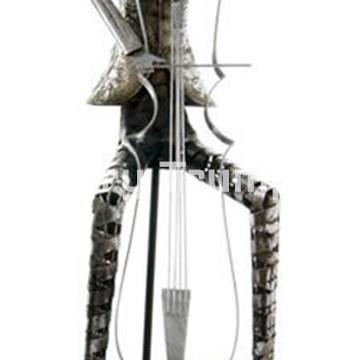 Músico con Contrabajo Metal Sentado - Imagen 1