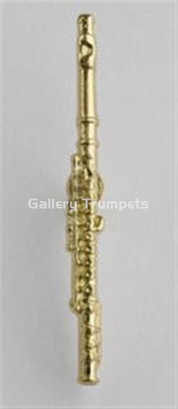 Pin Flauta Oro 18 Kt. - Imagen 1
