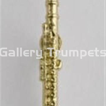Pin Flauta Oro 18 Kt. - Imagen 1