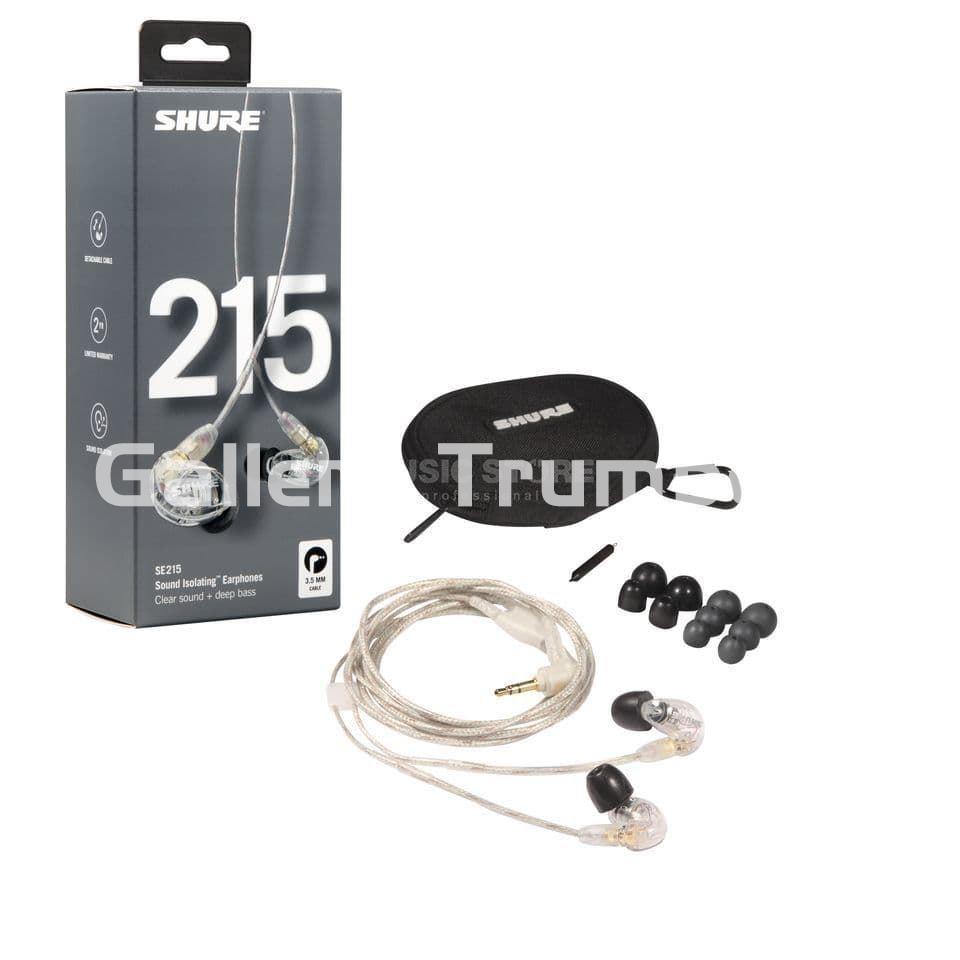 Shure SE215 Auriculares Dinámicos, Transparentes - Imagen 1