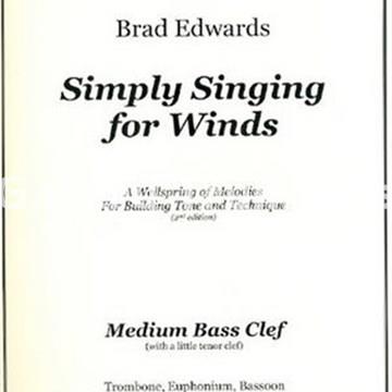 Simply Singing for Winds - Brad Edwards - Imagen 1