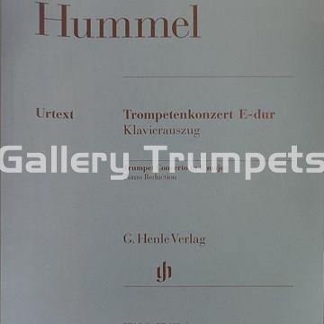 Trumpet Concerto in E Major/Red. Pno. (Parte trompeta en Do, Sib y Mib) - Hummel, Johann - Imagen 1