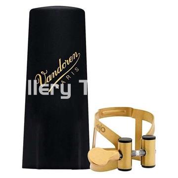 Vandoren M/O Abrazadera Saxo Alto Dorada con boquillero - Imagen 1