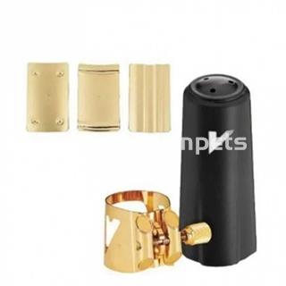 Vandoren Optimum Abrazadera Saxo Soprano Dorada con boquillero - Imagen 1