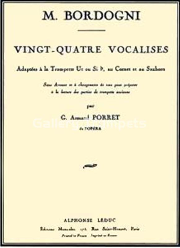 Vingt-Quatre Vocalises for trumpet - Bordogni, Marco - Imagen 1