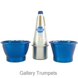 Wallace Sordina Cup Aluminio Trompeta 2 Tazas Ajustables - Imagen 1